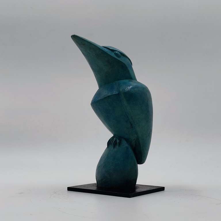 Martin pêcheur, bronze d'art 1/8, Victoire Chambry
