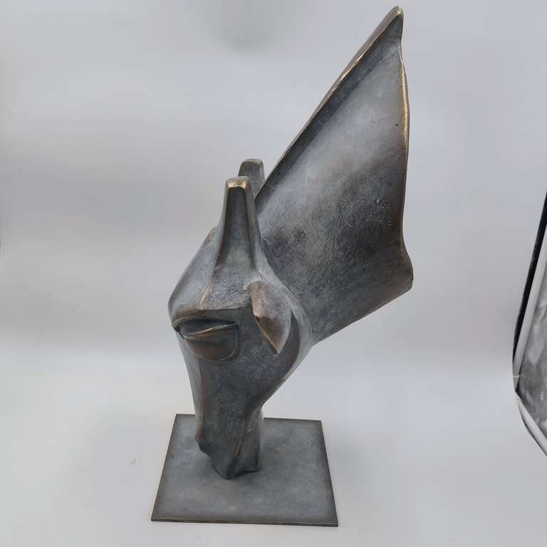 Girafe, bronze d'art 2/8 - Victoire Chambry
