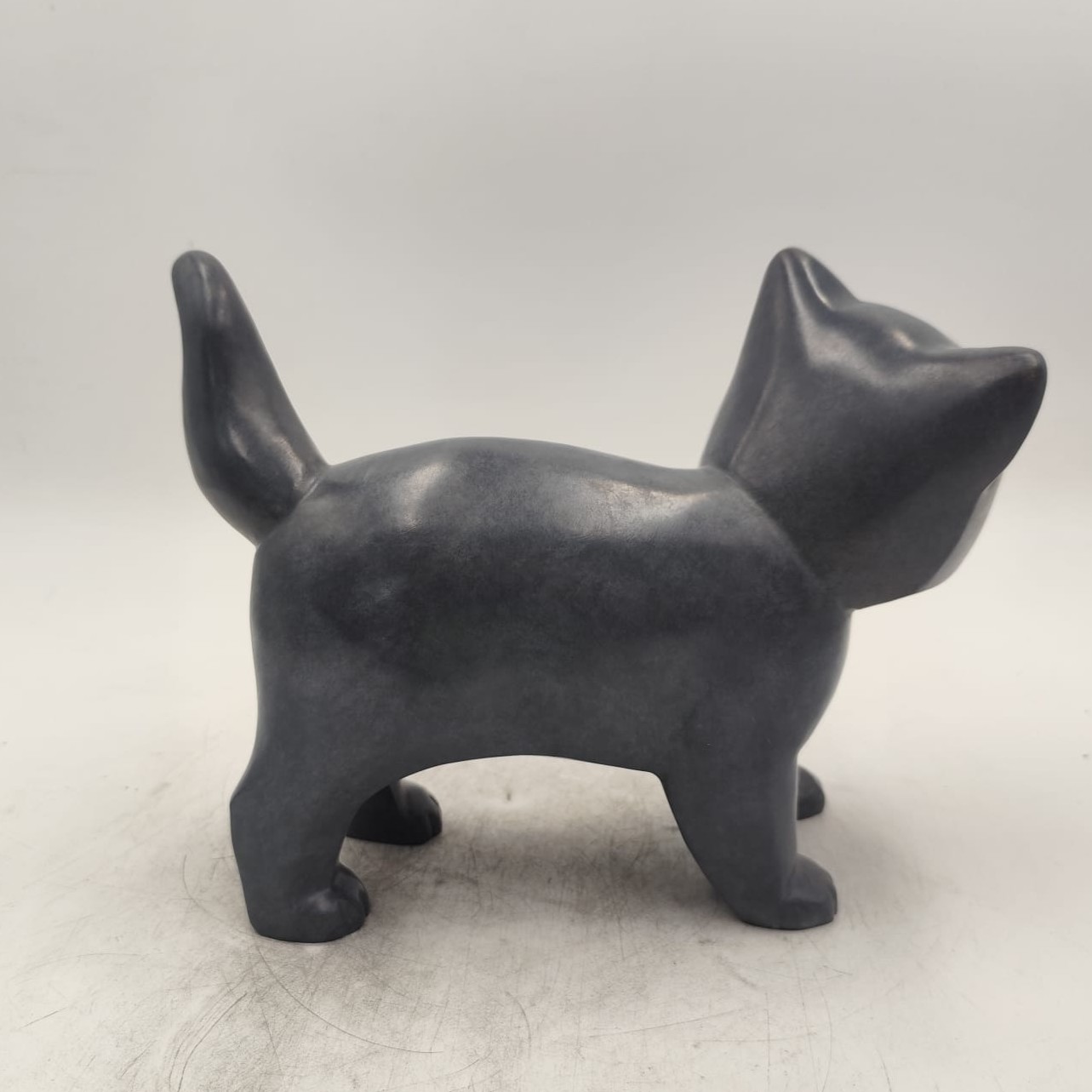 Chaton British Sort Hair debout - Bronze d'art 1/8 de Victoire Chambry