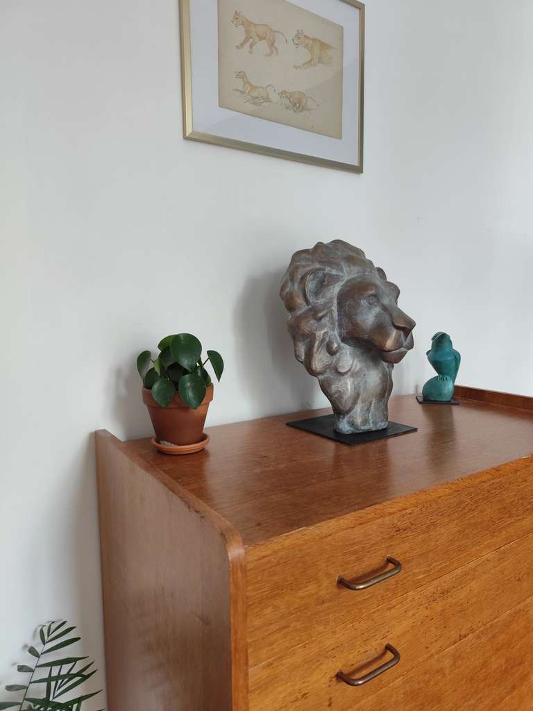 Lion, bronze d'art original 1/8 - Victoire Chambry