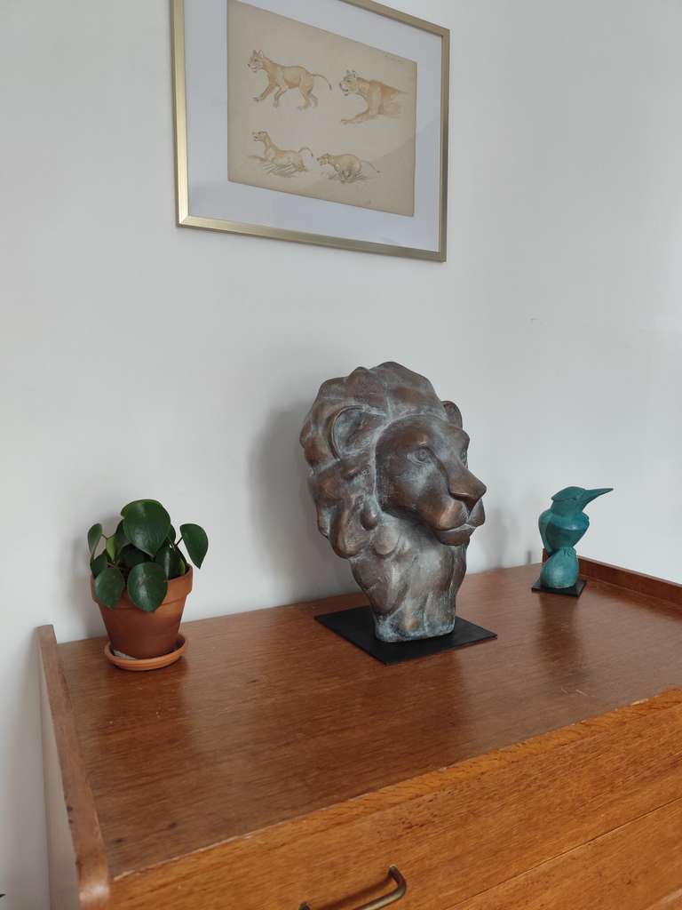 Lion, bronze d'art original 1/8 - Victoire Chambry