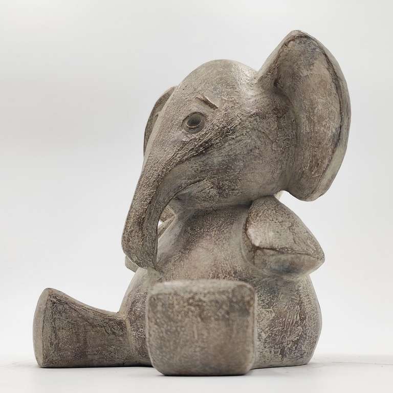 Doudou éléphant, bronze d'art original 2/8 - Victoire Chambry